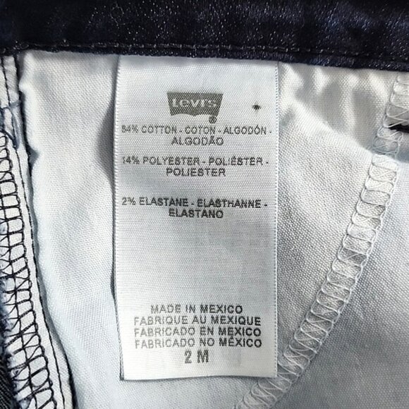 Levi's Women's Cargo Jeans Blue Denim Slim Skinny Zip Ankles Stretch Size 2M - Picture 9 of 14